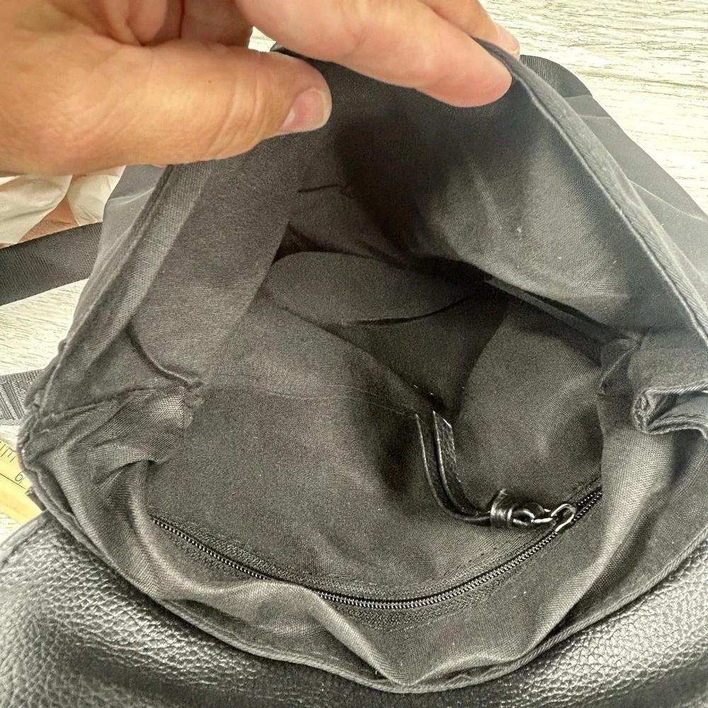 Botkier New York Black Nylon Backpack Zip Pockets Tassel Adjustable Straps